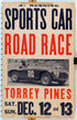 Torrey Pines Road Race Window Card