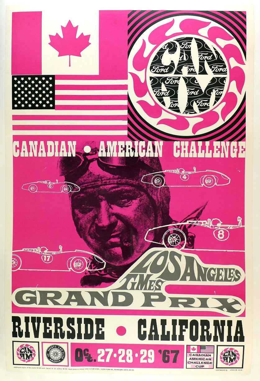 1967 Riverside CanAm Poster