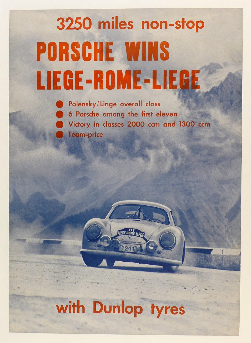 Porsche Wins Liege-Rome-Liege Poster