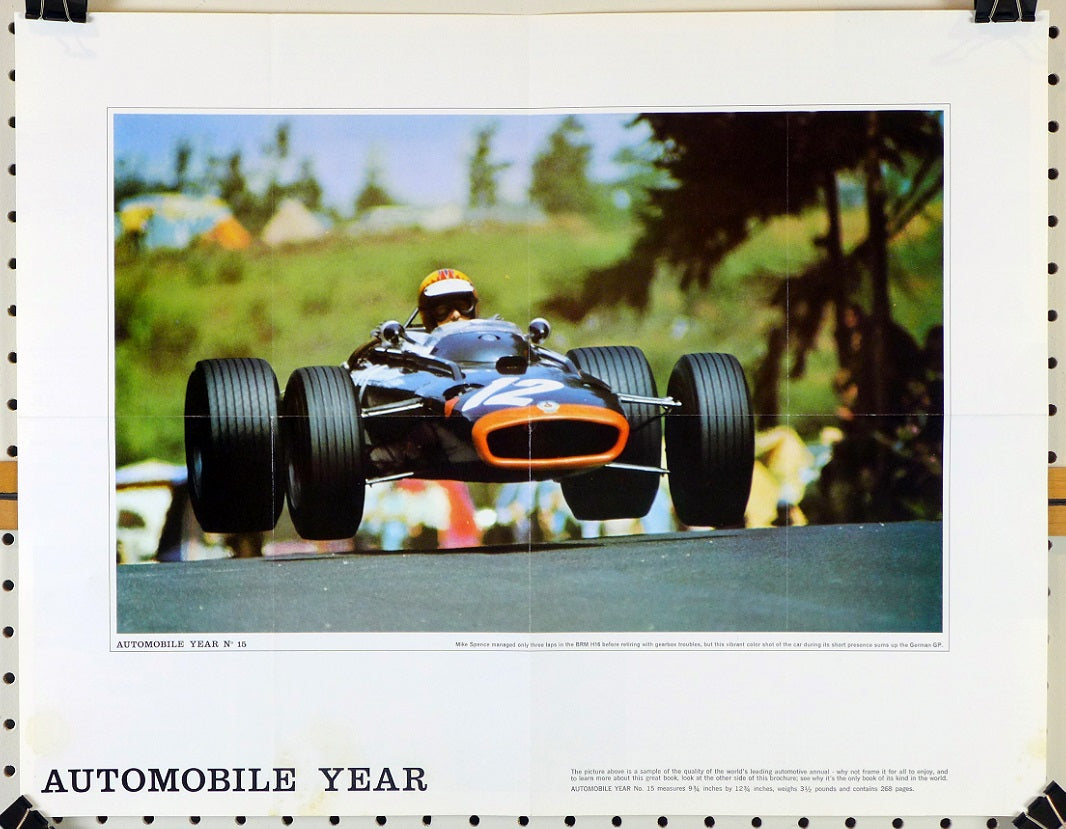 1967 Automobile Year Mike Spence Poster