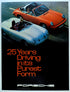 Porsche 25 Years Driving in its Purest Form Showroom Poster