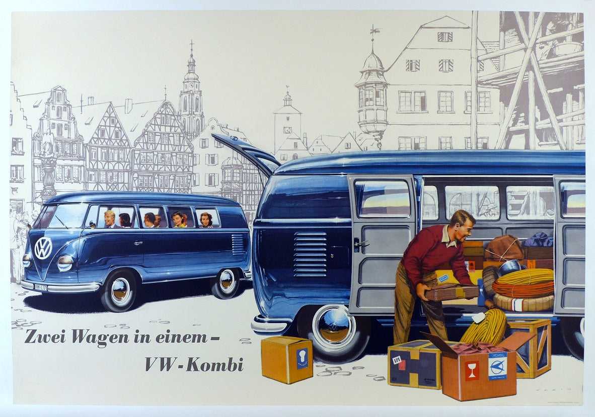 VW Kombi Transporter Poster