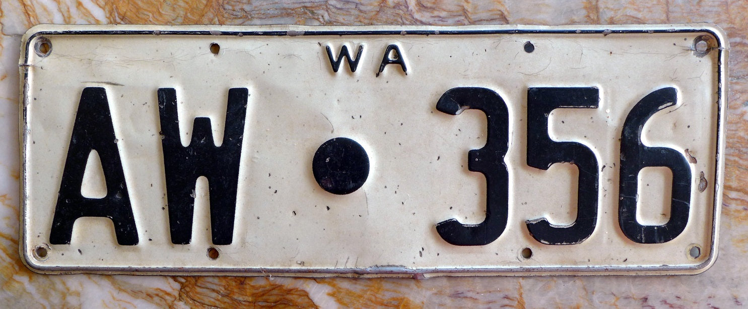 AW-356 License Plate