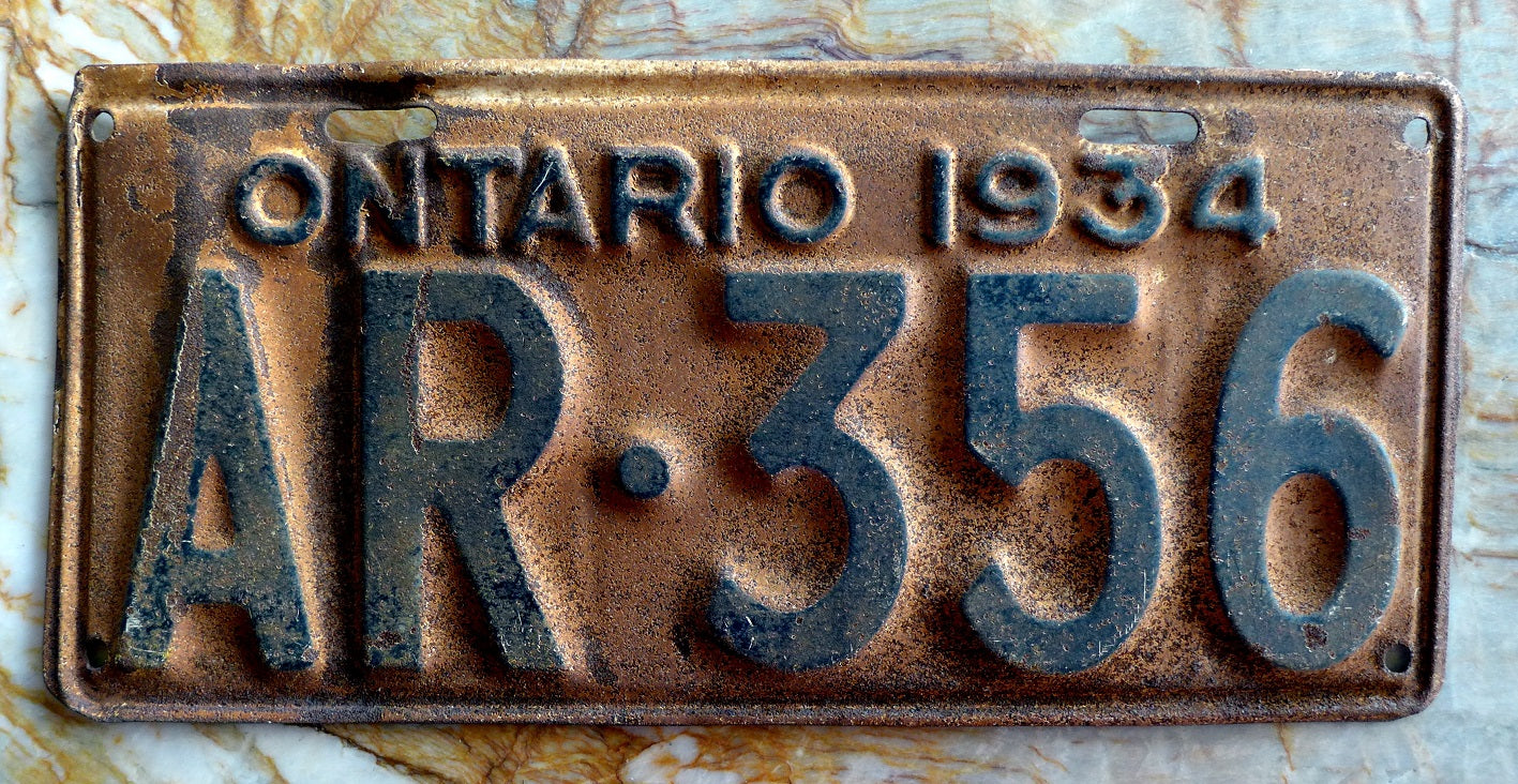 AR-356 License Plate