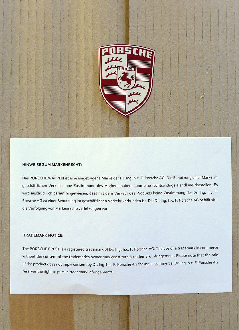 Porsche Factory Crest Sign