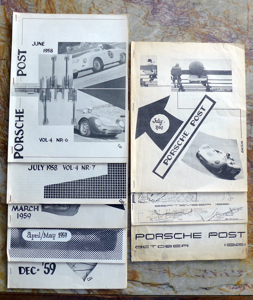 Porsche PCA Metro NY Regional Newsletters 1958-61