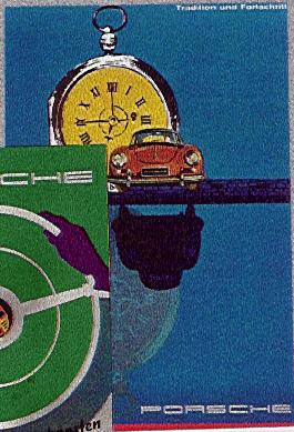 Porsche Coupe Stopwatch Poster Wanted